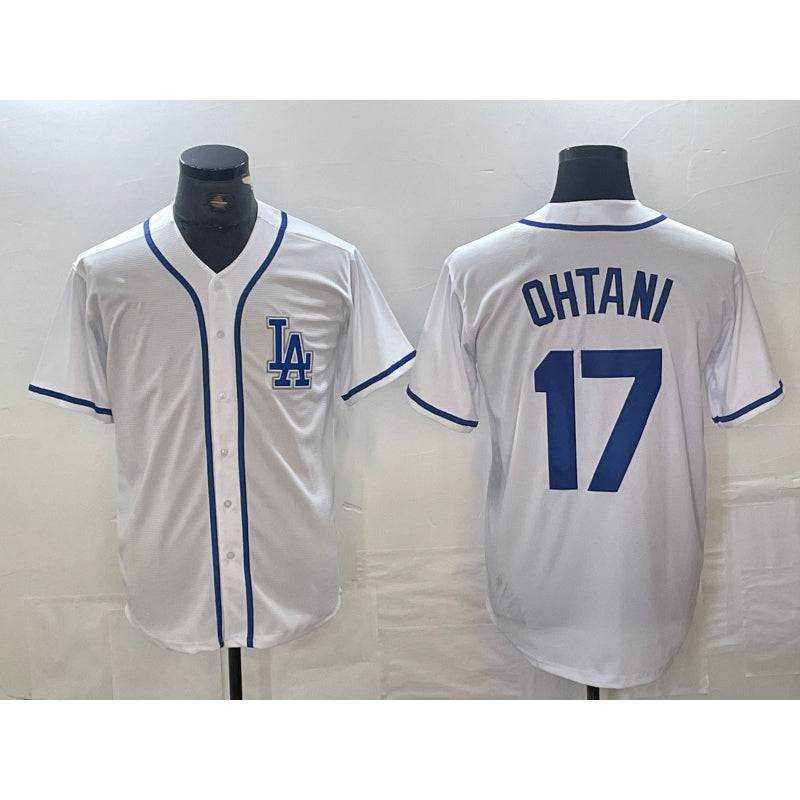 Los Angeles Dodgers #17 Shohei Ohtani White AmberGomez Cool Base Stitched Jersey
