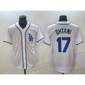 Los Angeles Dodgers #17 Shohei Ohtani White AmberGomez Cool Base Stitched Jersey