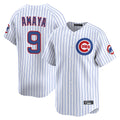 Chicago Cubs #9 Miguel Amaya Player White AmberGomez Limited Home Game Stitched Jerseys