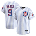 Chicago Cubs #9 Miguel Amaya Player White AmberGomez Limited Home Game Stitched Jerseys