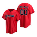 Custom Cleveland Indians Red AmberGomez Stitched Cool Base Jersey