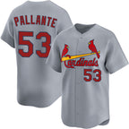 St. Louis Cardinals #53 Andre Pallante Gray AmberGomez 2024 Away Limited Stitched Jersey