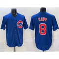 Chicago Cubs #8 Ian Happ Royal AmberGomez Cool Base Stitched Jersey