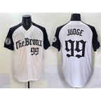 New York Yankees #99 Aaron Judge White Black AmberGomez 'Gothic Legacy Edition' Vapor Premier Limited Stitched Jersey