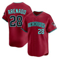 Arizona Diamondbacks #28 Nolan Arenado Player Red AmberGomez Limited Home Game Stitched Jerseys