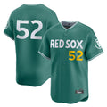 Boston Red Sox #52 Wilyer Abreu Player Green AmberGomez City Connect Limited Home Game Stitched Jerseys1