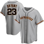 San Francisco Giants #23 Kris Bryant Gray AmberGomez Cool Base Jersey