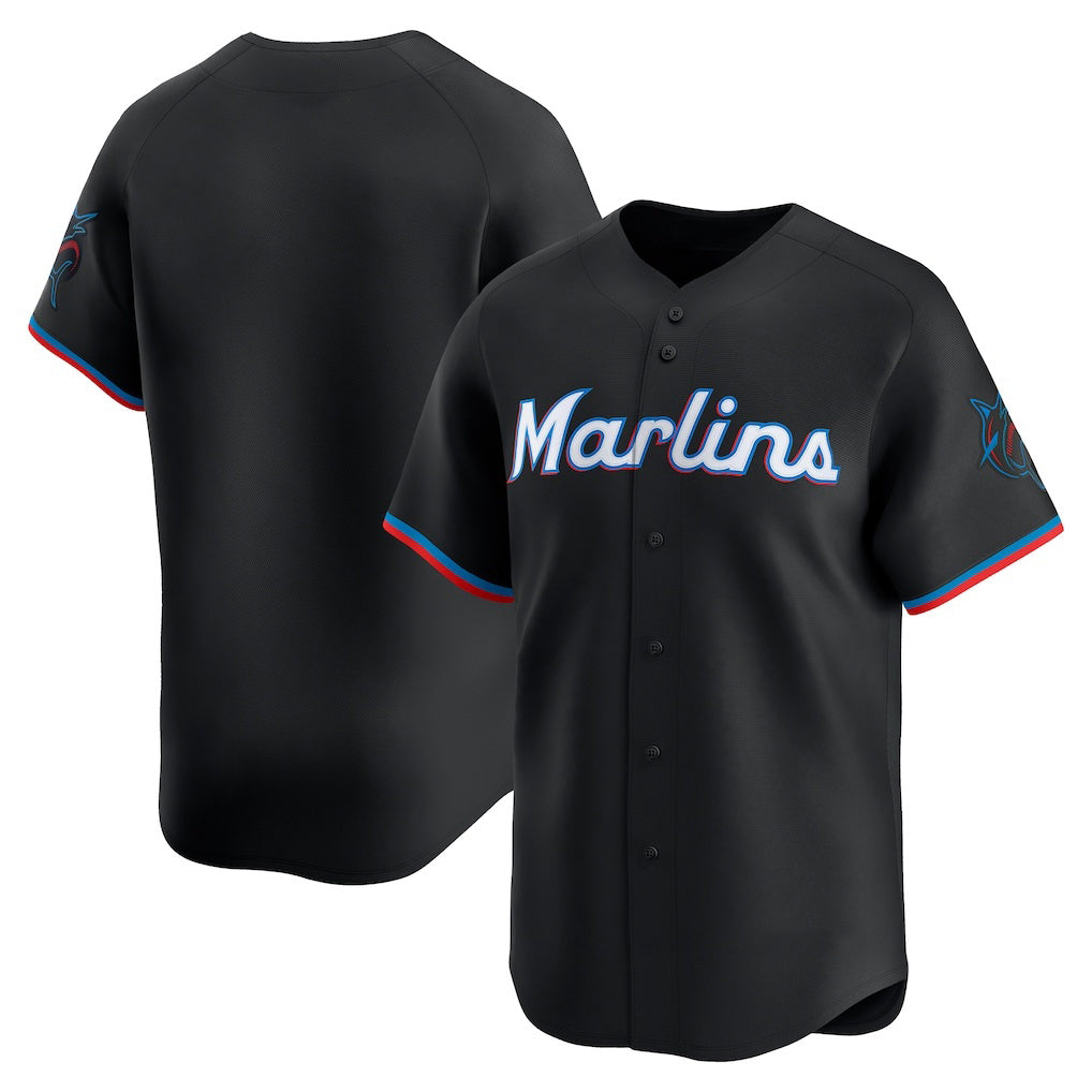 Miami Marlins Black AmberGomez Alternate Limited Jersey