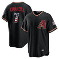 Arizona Diamondbacks #7 Corbin Carroll Player Black AmberGomez USA 250 Fourth of July Game Home Stitched Jerseys