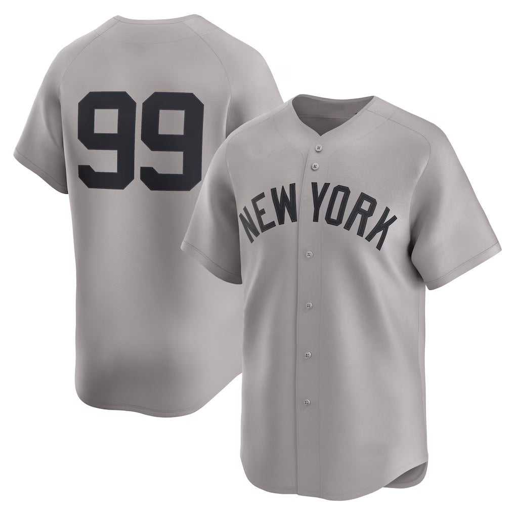 New York Yankees #99 Aaron Judge Gray AmberGomez Road Limited Player Jersey