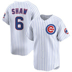 Chicago Cubs #6 Matt Shaw White AmberGomez Home Limited Stitched Jersey