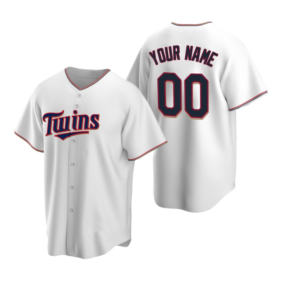Custom Minnesota Twins White AmberGomez Stitched Cool Base Home Jersey