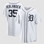 Detroit Tigers #35 Justin Verlander White AmberGomez 2026 Cool Base Stitched Jersey