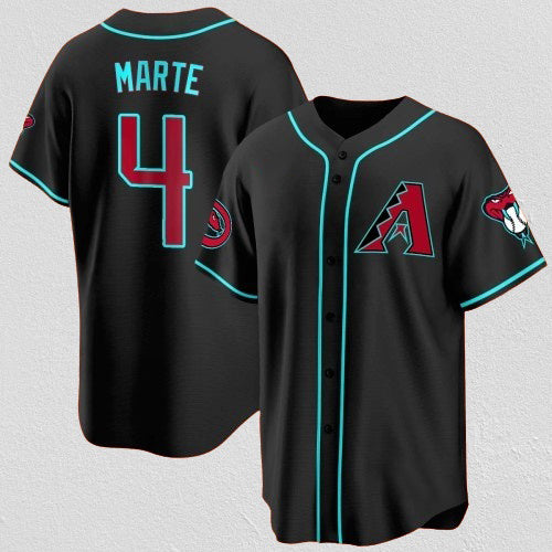 Arizona Diamondbacks #4 Ketel Marte Black AmberGomez 2024 Cool Base Stitched Jersey
