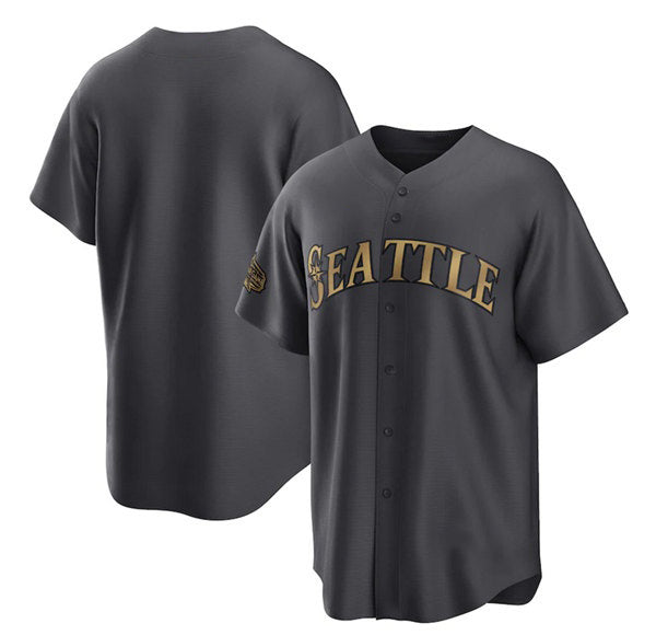 Seattle Mariners Blank Charcoal AmberGomez 2022 All-Star Cool Base Stitched jersey