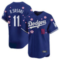 Los Angeles Dodgers #11 Roki Sasaki Player Royal AmberGomez Tokyo Series Vapor Premier Limited Stitched Jerseys