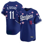 Los Angeles Dodgers #11 Roki Sasaki Player Royal AmberGomez Tokyo Series Vapor Premier Limited Stitched Jerseys