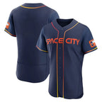 Houston Astros Blank Player Navy AmberGomez City Connect Limited Elite Home Stitched Jerseys