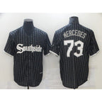Chicago White Sox #73 Yermin Mercedes City Edition Black AmberGomez Game 2021 Jerseys