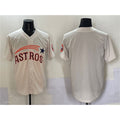 Houston Astros Blank Cream AmberGomez Throwback Cooperstown Collection Limited Stitched Jersey