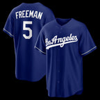 Los Angeles Dodgers #5 Freddie Freeman Royal AmberGomez Alternate Replica Jersey