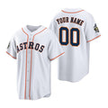 Custom Houston Astros ACTIVE PLAYER White AmberGomez 2022 World Series Home Stitched Jersey