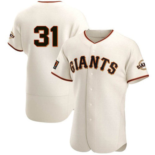 San Francisco Giants #31 LaMonte Wade Jr Cream AmberGomez 2021 Home Player Jersey