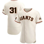 San Francisco Giants #31 LaMonte Wade Jr Cream AmberGomez 2021 Home Player Jersey
