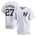 New York Yankees #27 Giancarlo Stanton White AmberGomez Home Limited Player Jersey