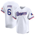 Texas Rangers #6 Josh Jung White AmberGomez Home Limited Player Jersey