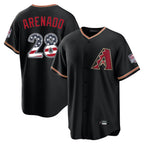 Arizona Diamondbacks #28 Nolan Arenado Player Black AmberGomez USA 250 Fourth of July Game Home Stitched Jerseys