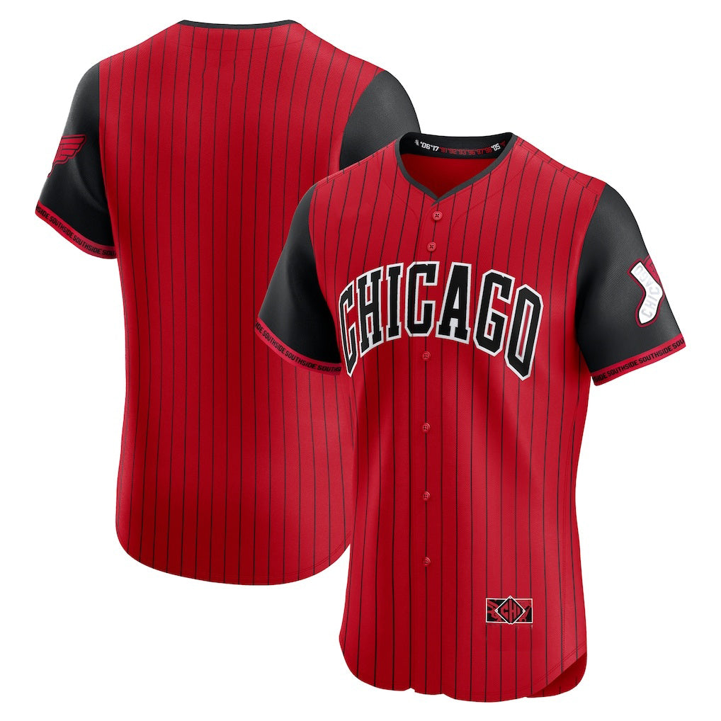 Chicago White Sox Red-Black AmberGomez 2025 City Connect Elite Jersey