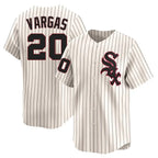 Chicago White Sox #20 Miguel Vargas Player Cream AmberGomez Cooperstown Collection Limited Home Stitched Jerseys