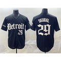 Detroit Tigers #29 Tarik Skubal Black AmberGomez 'Motor Gothic Edition' Vapor Premier Limited Stitched Jersey