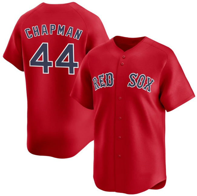 Boston Red Sox #44 Aroldis Chapman Red AmberGomez 2025 Alternate Limited Stitched Jersey