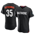 Baltimore Orioles #35 Adley Rutschman Player Black AmberGomez City Connect Limited Elite Home Game Stitched Jerseys