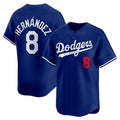Los Angeles Dodgers #8 Enrique Hernandez Royal AmberGomez Limited Stitched Jersey