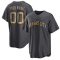 Custom Kansas City Royals Active Player Charcoal AmberGomez 2022 All-Star Cool Base Stitched Jersey