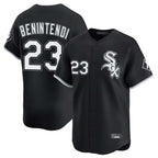 Chicago White Sox #23 Andrew Benintendi Player Black AmberGomez Limited Home Stitched Jerseys