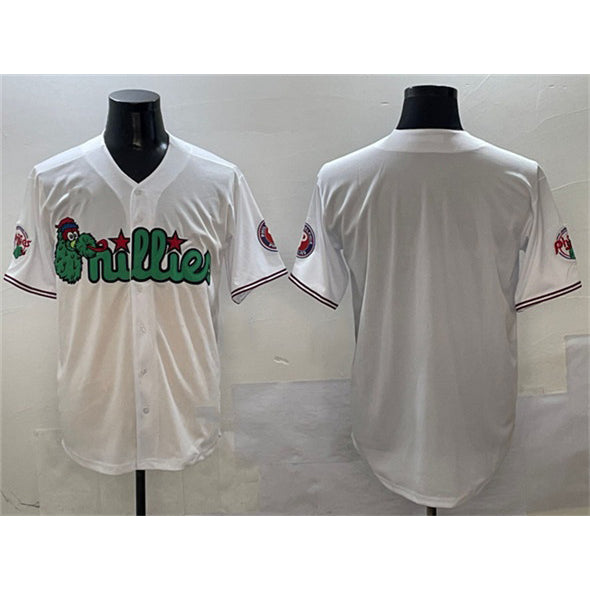 Philadelphia Phillies Blank White AmberGomez Phanatic Limited Stitched Jersey 2
