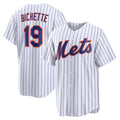 New York Mets #19 Bo Bichette White AmberGomez Home Replica Jersey
