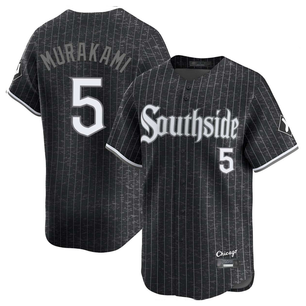 Chicago White Sox #5 Munetaka Murakami Player Black AmberGomez City Connect Limited Home Stitched Jerseys