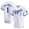Kansas City Royals #1 MJ Melendez White AmberGomez 2024 Home Limited Stitched Jersey