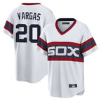 Chicago White Sox #20 Miguel Vargas Player White AmberGomez T-shirt Home Game Stitched Jerseys