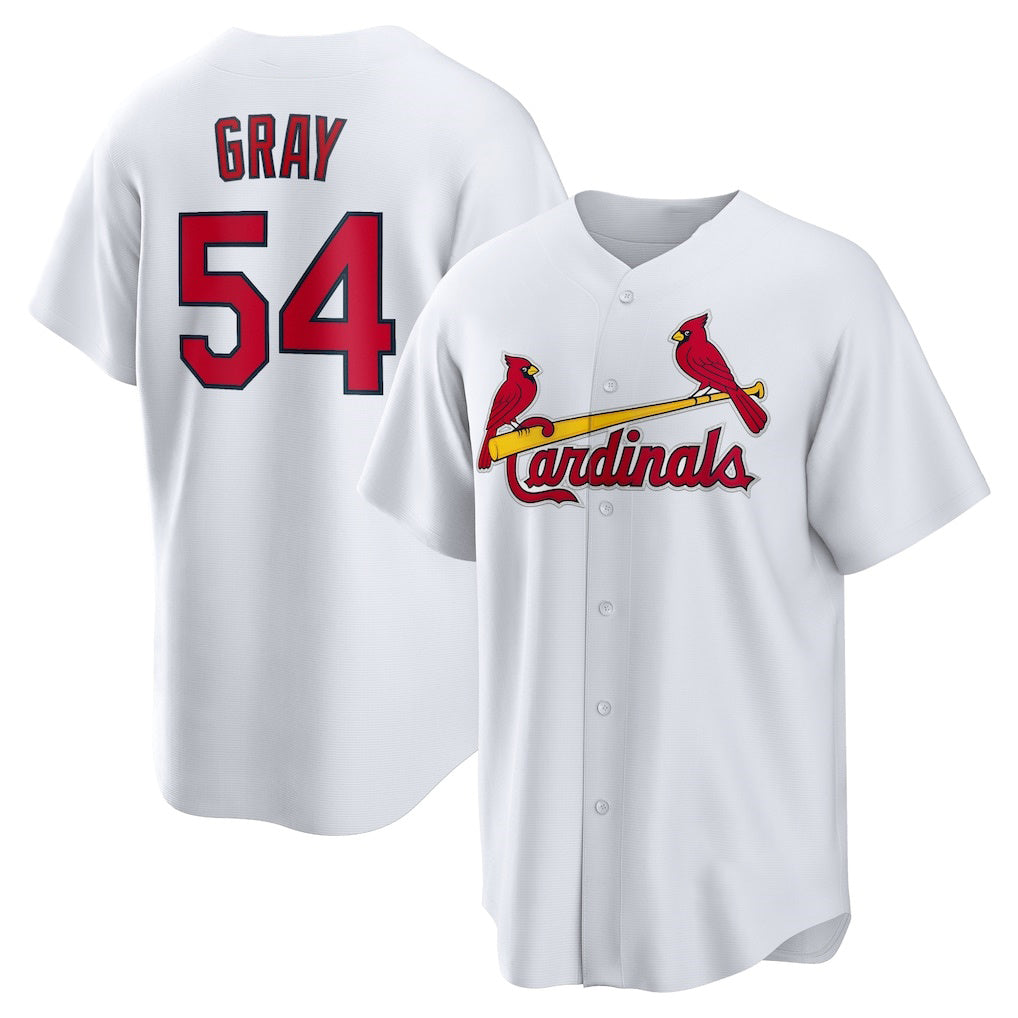 St. Louis Cardinals #54 Sonny Gray White AmberGomez Home Replica Jersey