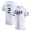 Tampa Bay Rays #2 Yandy Diaz White AmberGomez Home Elite Player Jersey