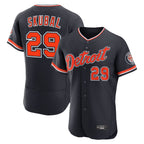 Detroit Tigers #29 Tarik Skubal Player Navy AmberGomez Limited Elite Home Game Stitched Jerseys