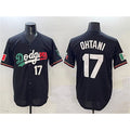 Los Angeles Dodgers #17 Shohei Ohtani Black AmberGomez Mexico Flag Limited Stitched Jersey