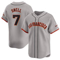 San Francisco Giants #7 Blake Snell Gray AmberGomez Away Limited Stitched Jersey