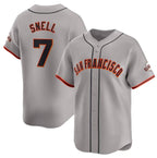San Francisco Giants #7 Blake Snell Gray AmberGomez Away Limited Stitched Jersey